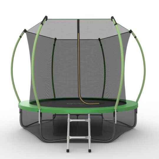Фото 67 - EVO JUMP Internal 10ft (Green) + Lower net. Батут с внутренней сеткой и лестницей, диаметр 10ft (зеленый) + нижняя сеть.