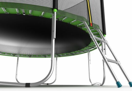 Фото 10 - EVO JUMP External 10ft (Green) Батут с внешней сеткой и лестницей, диаметр 10ft (зеленый).