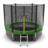 Фото 2 - EVO JUMP External 8ft (Green) + Lower net. Батут с внешней сеткой и лестницей, диаметр 8ft (зеленый) + нижняя сеть.