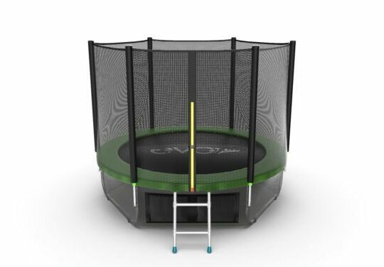 Фото 50 - EVO JUMP External 10ft (Green) + Lower net. Батут с внешней сеткой и лестницей, диаметр 10ft (зеленый/синий) + нижняя сеть.