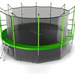 Батут с внутренней сеткой и лестницей EVO JUMP Internal 16ft (Green) + нижняя сеть