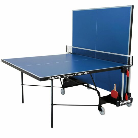 Фото 2 - Всепогодный теннисный стол DONIC OUTDOOR ROLLER 400 BLUE.